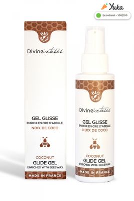 Gel Glisse Bio Noix de Coco - Divine'xtases Gel Glisse Bio Noix de Coco - Divine'xtases