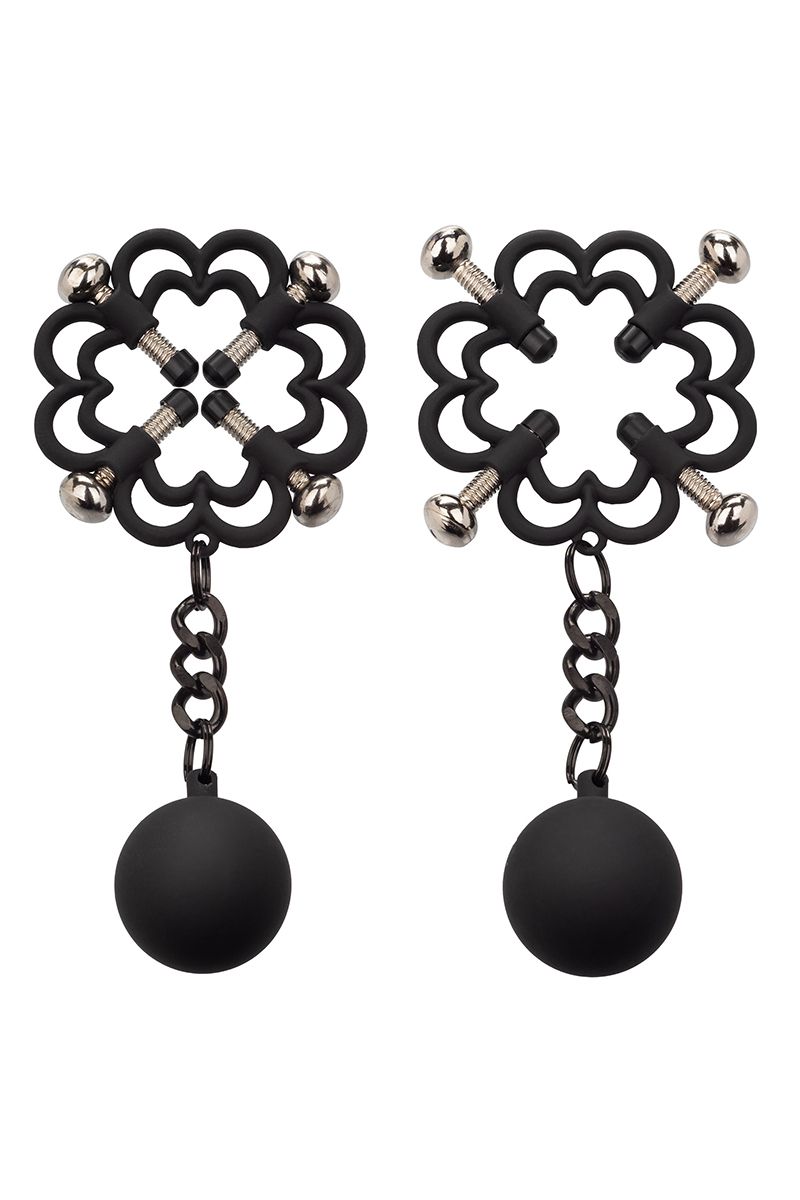 Pinces à tétons lestées Nipple Grips 4-Point - CalExotics Pinces à tétons lestées Nipple Grips 4-Point - CalExotics