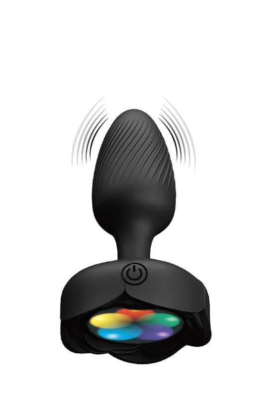 Plug anal vibrant et lumineux Olman taille S - Pretty Love