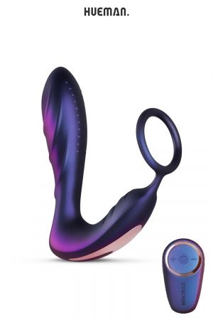 Plug vibrant + cockring Black Hole - Hueman
