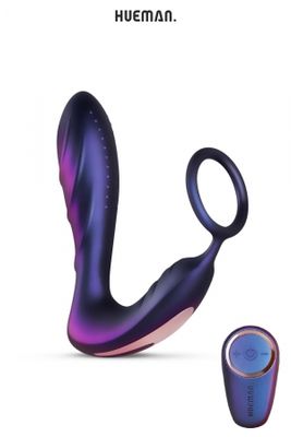 Plug vibrant + cockring Black Hole - Hueman