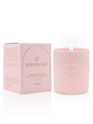 Bougie de massage rose Martini au Litchi 220 ml - HighOnLove Bougie de massage rose Martini au Litchi 220 ml - HighOnLove
