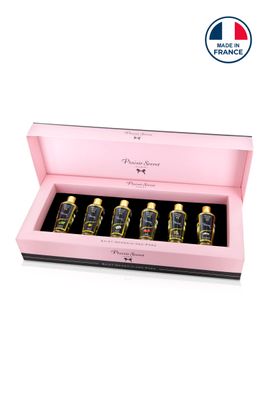 Coffret Plaisir de 6 huiles de massage sèches - Plaisir Secret Coffret Plaisir de 6 huiles de massage sèches - Plaisir Secret