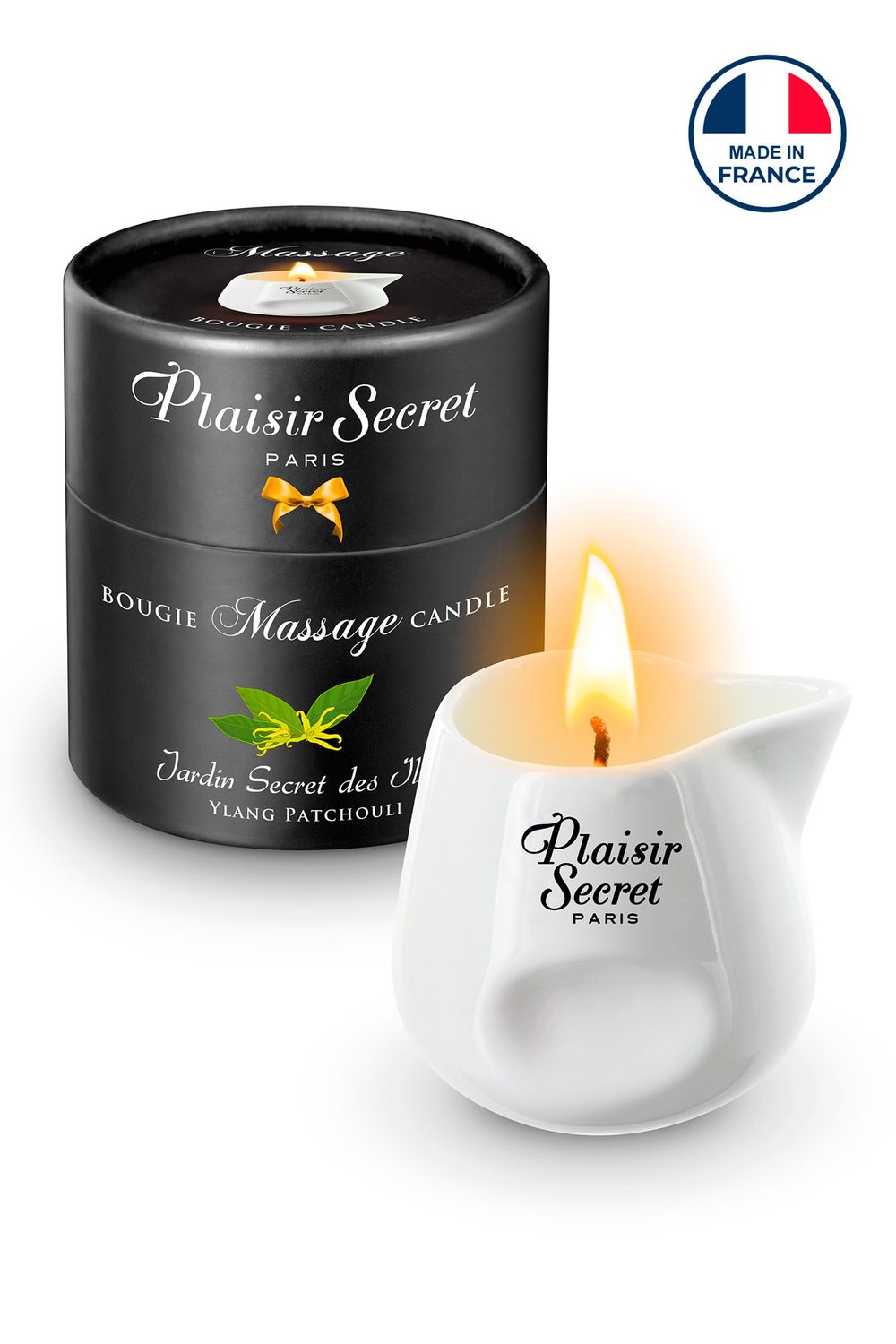 Bougie de massage 80 ml Ylang/Patchouli - Plaisir Secret Bougie de massage 80 ml Ylang/Patchouli - Plaisir Secret