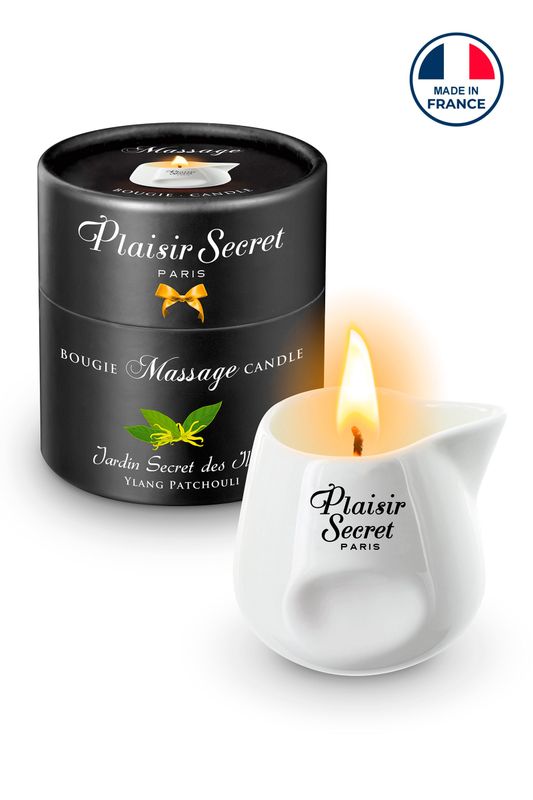Bougie de massage 80 ml Ylang/Patchouli - Plaisir Secret Bougie de massage 80 ml Ylang/Patchouli - Plaisir Secret