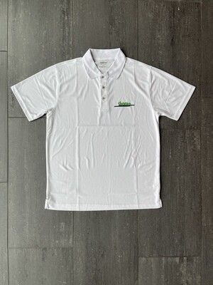 Poloshirt Polyester - weiss