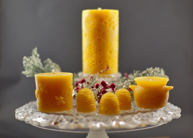 100% Pure Beeswax Candles
