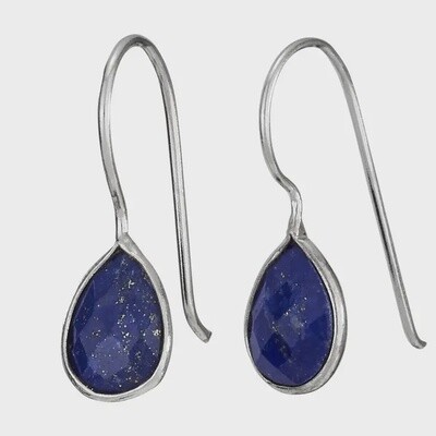 Blue Tears Lapis and Sterling Silver Earrings