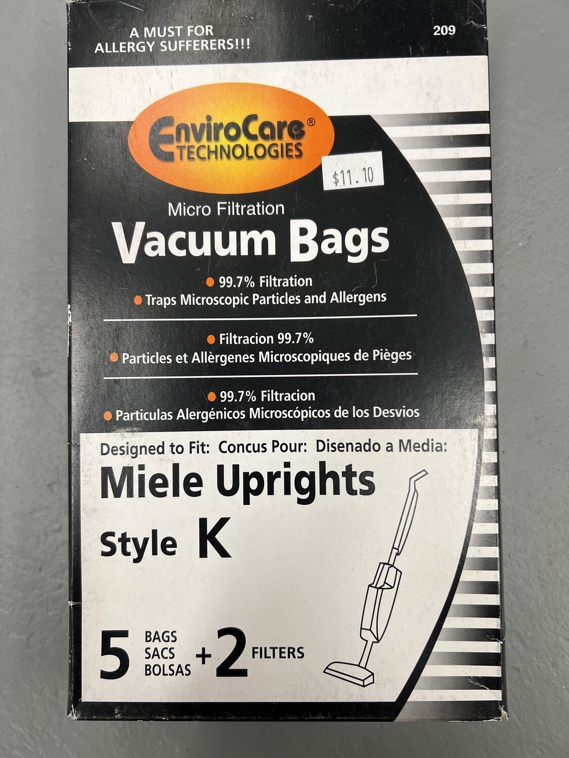 EnviroCare vacuum bags style K