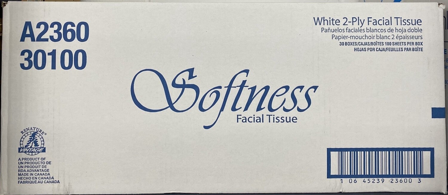 A2360 Softness Facial Tissue 8.1x7.3