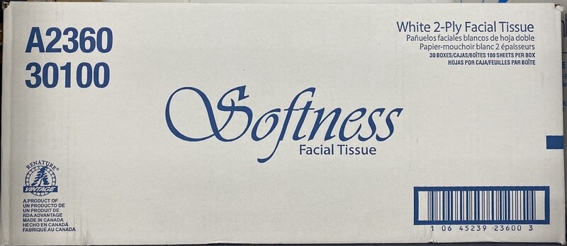 A2360 Softness Facial Tissue 8.1x7.3