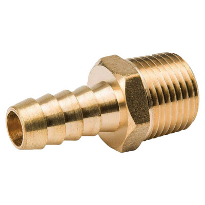 Brass Hose Barb 1/4X1/4