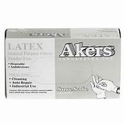 Akers powder free latex examination gloves