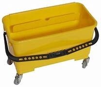 Utility Window Bucket with Hangers Yellow