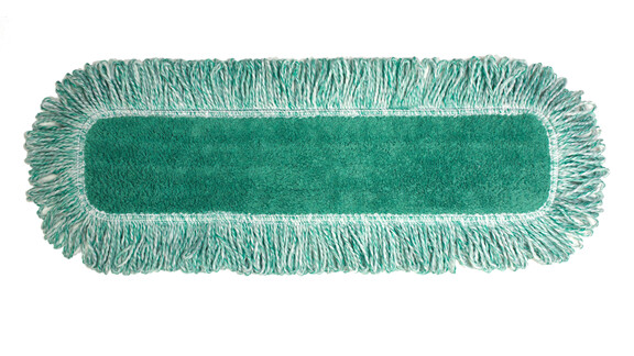 Rubbermaid Dust pad with fringe green 18''
