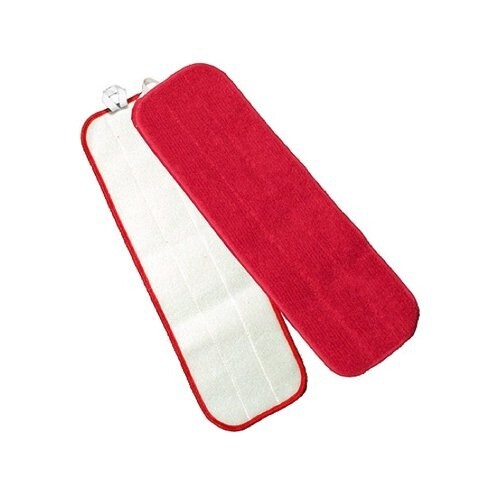 MicroWorks Velcro Wet Flat Mop Red 18&#39;&#39;