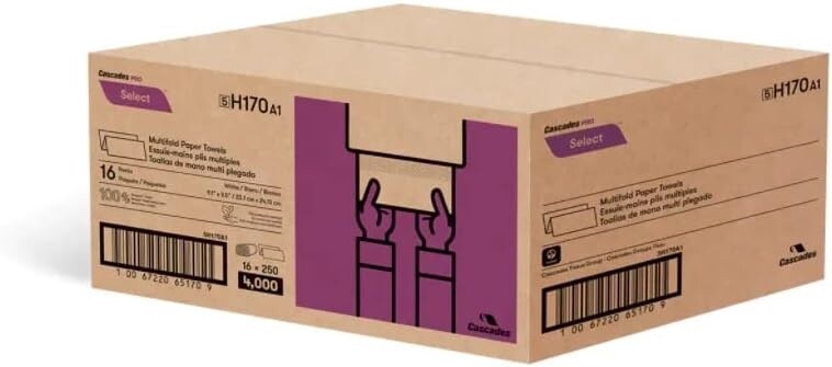 Cascade select multifold towel H170 - 16 packs of 250 = 4000