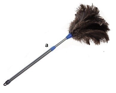 60&quot; Gray Ostrich Feather Duster