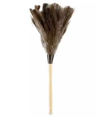 13" Gray Ostrich Feather Duster