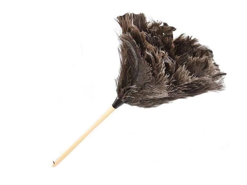 20&quot; Gray Ostrich Feather Duster