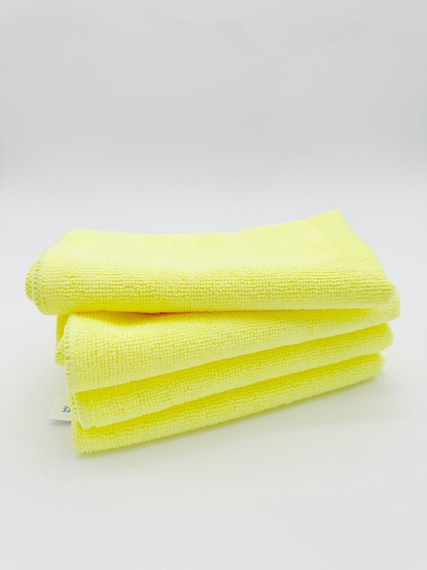 Microfiber Cloth Yellow - Pack with 12