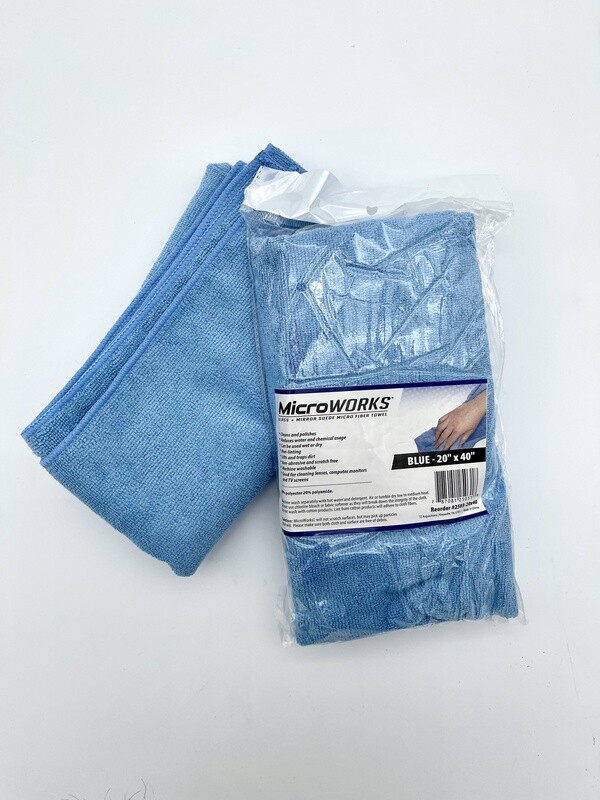 MicroWorks-towel BLUE 20x40