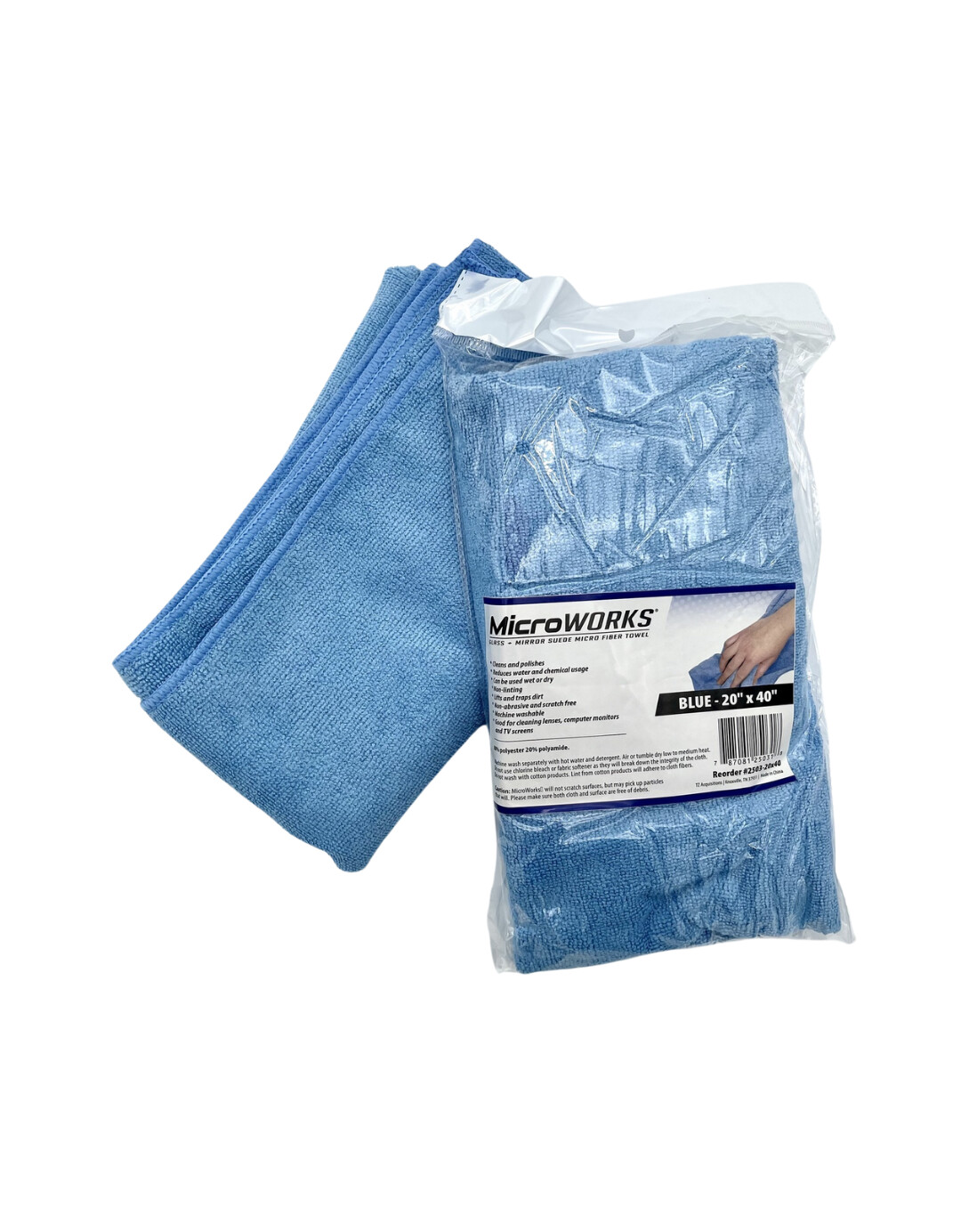 Microfiber MicroWorks BLUE 20x40