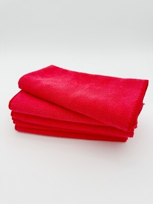 Microfiber Cloth Red - Pack w/24
