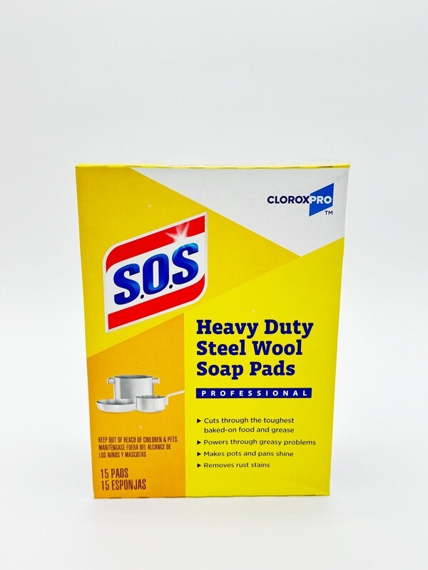 SOS Heavy Duty Steel Wool Soap Pads