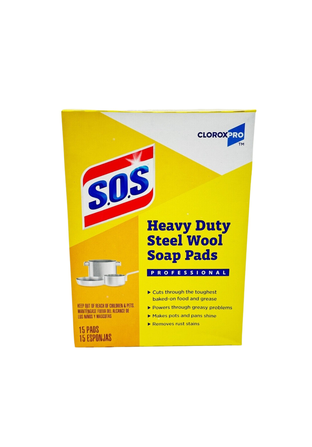 SOS Heavy Duty Steel Wool Soap Pads