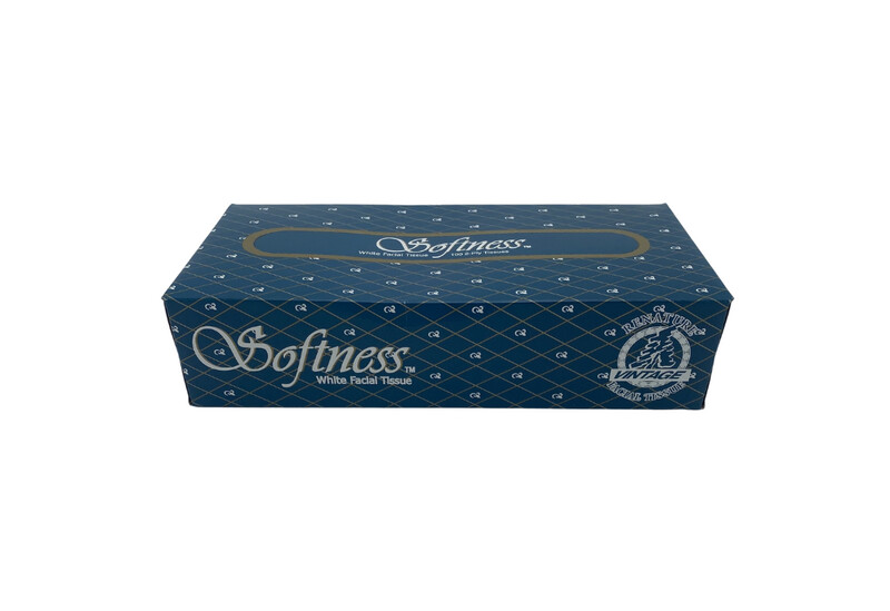 Softness white facial tissue