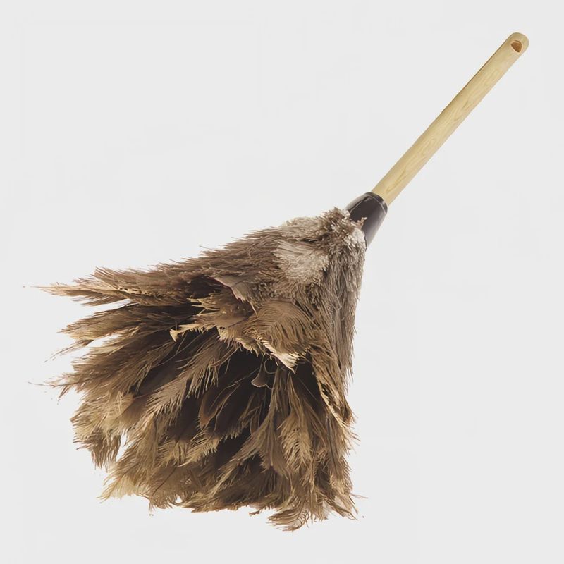 28" Gray Ostrich Feather Duster