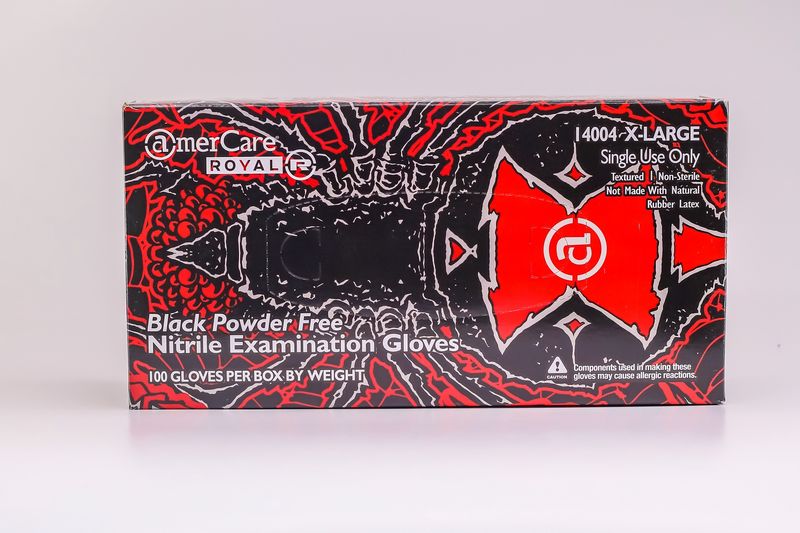 Black Nitrile Gloves Medium BOX