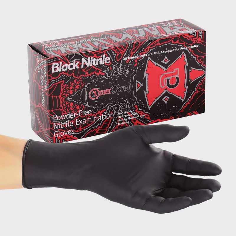 Black  Nitrile Gloves Large BOX