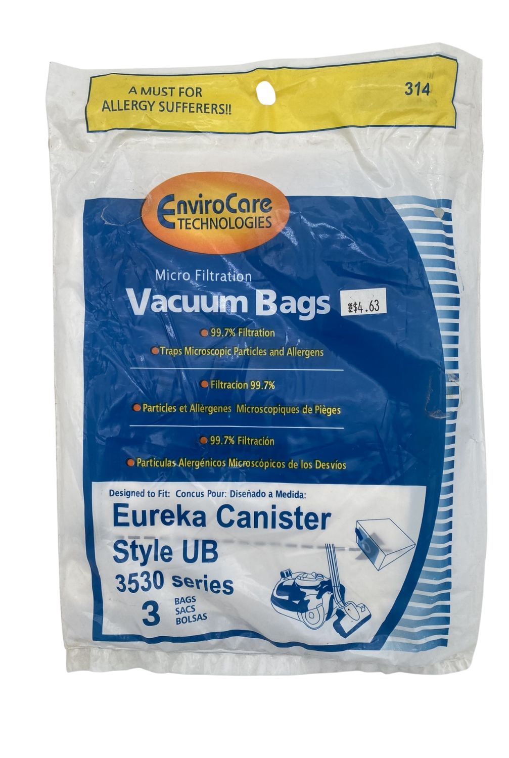 Eureka Canister Style UB 3530 series