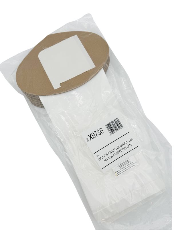 Bag Paper Closed Collar X9736 10 QT