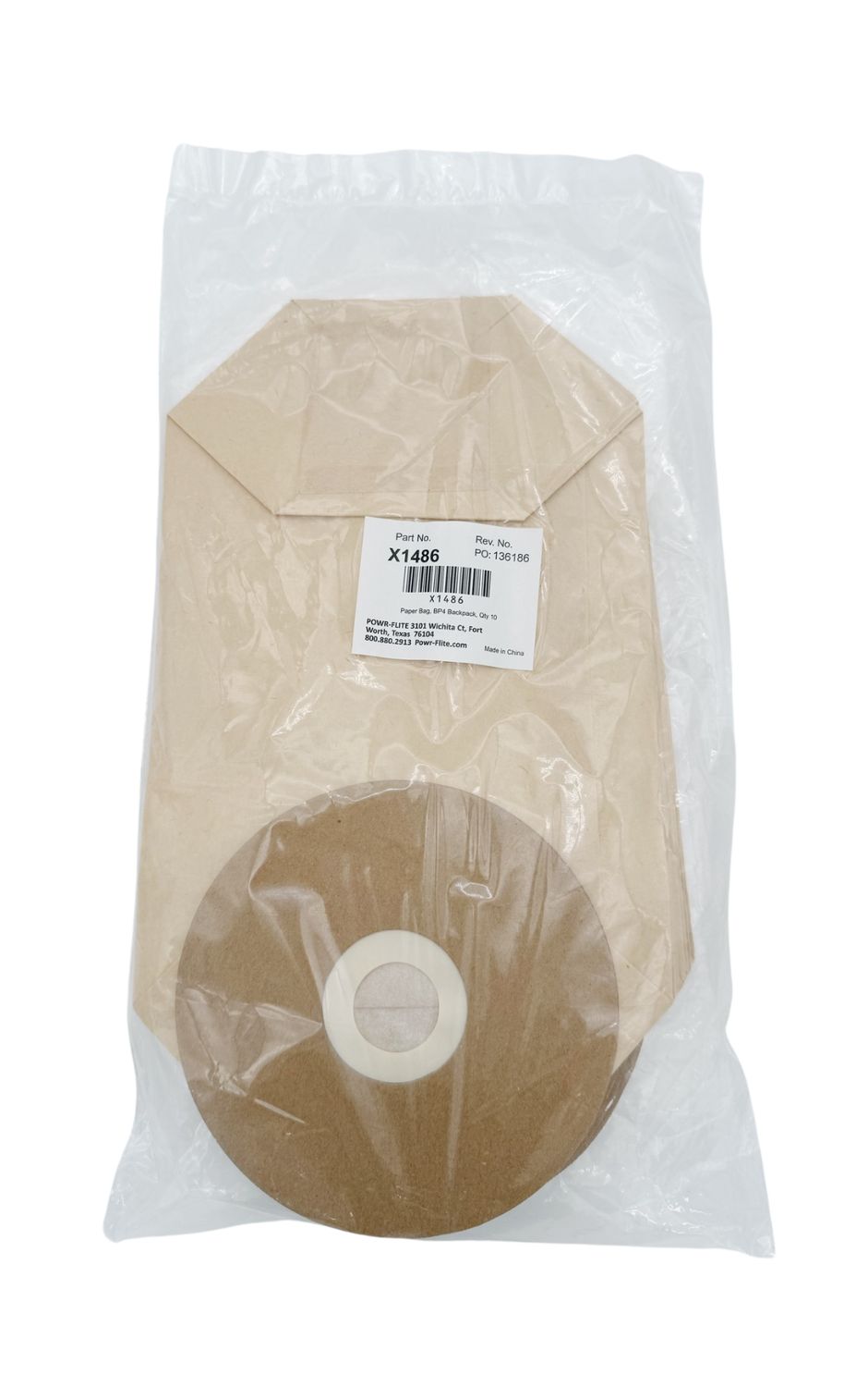 X1486 Paper Bag, BP4 backpack, qty 10