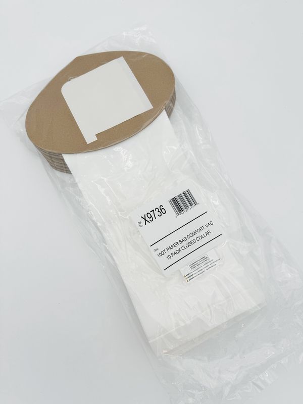 Bag Paper Closed Collar X9736 10 QT