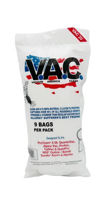 VAC 20 Bag  ProTeam 6Qts