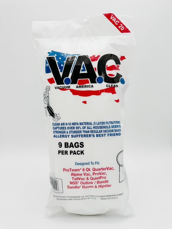 VAC 20 Bag  ProTeam 6Qts