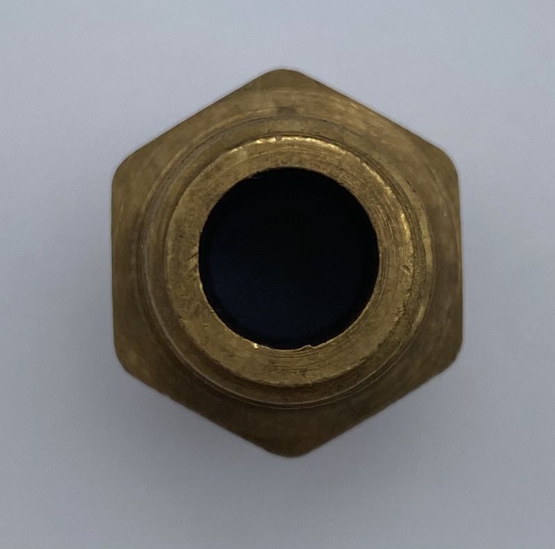 Nipple, Hex 1/4" X 3/8" L=1.185