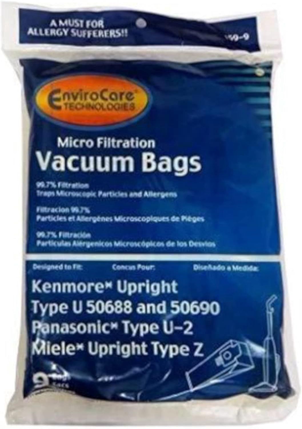 Kenmore Upright Type U. - 9 Bags