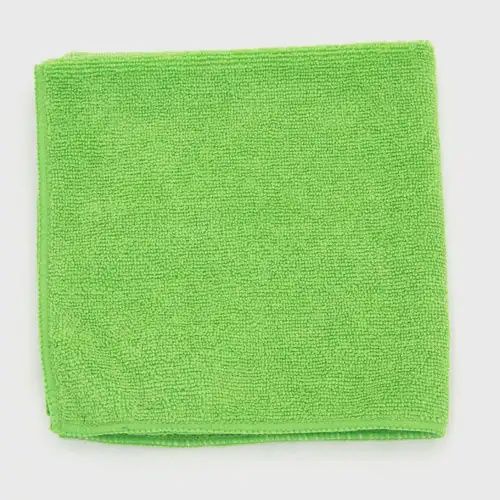 Microfiber Car Wash Towel, Green, 16&quot; x 27&quot;