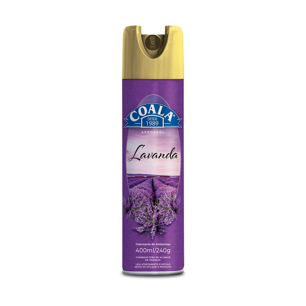 Odorizante de Ambientes Aerossol Coala - Lavanda - 400 ml / 240g