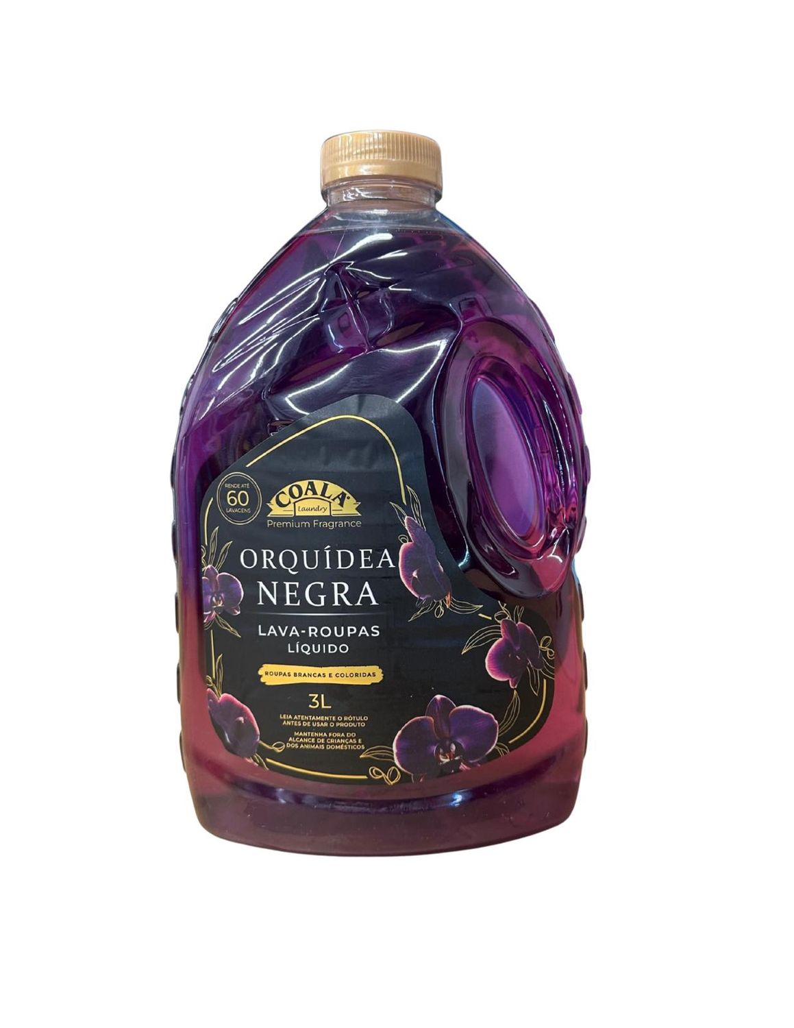 Lava-Roupas Líquido Coala Laundry - Orquídea Negra 3L Lava-Roupas Líquido Coala Laundry - Orquídea Negra 3L