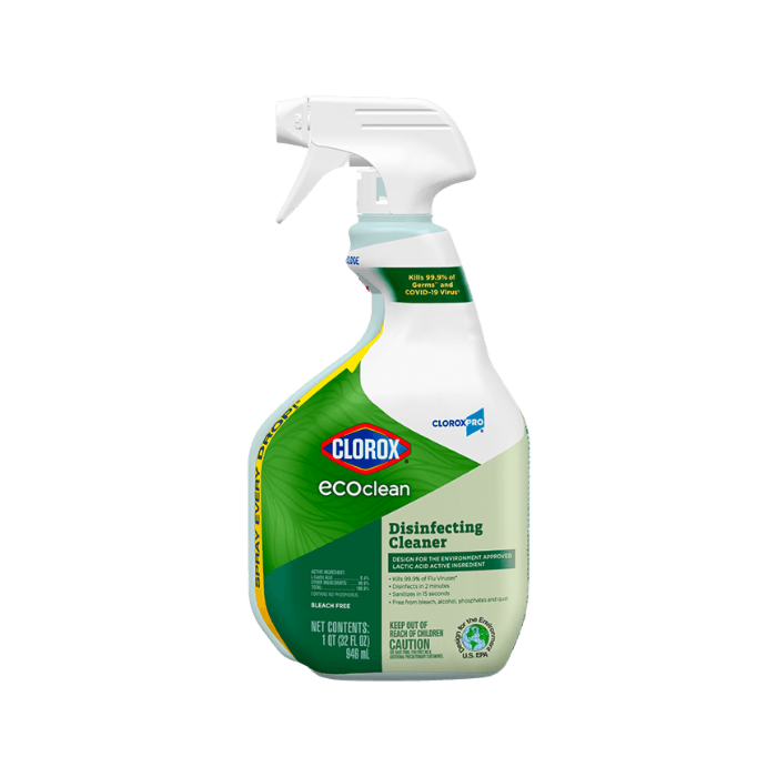 Clorox 60213 EcoClean™ Disinfecting Spray Cleaner 9/32 oz