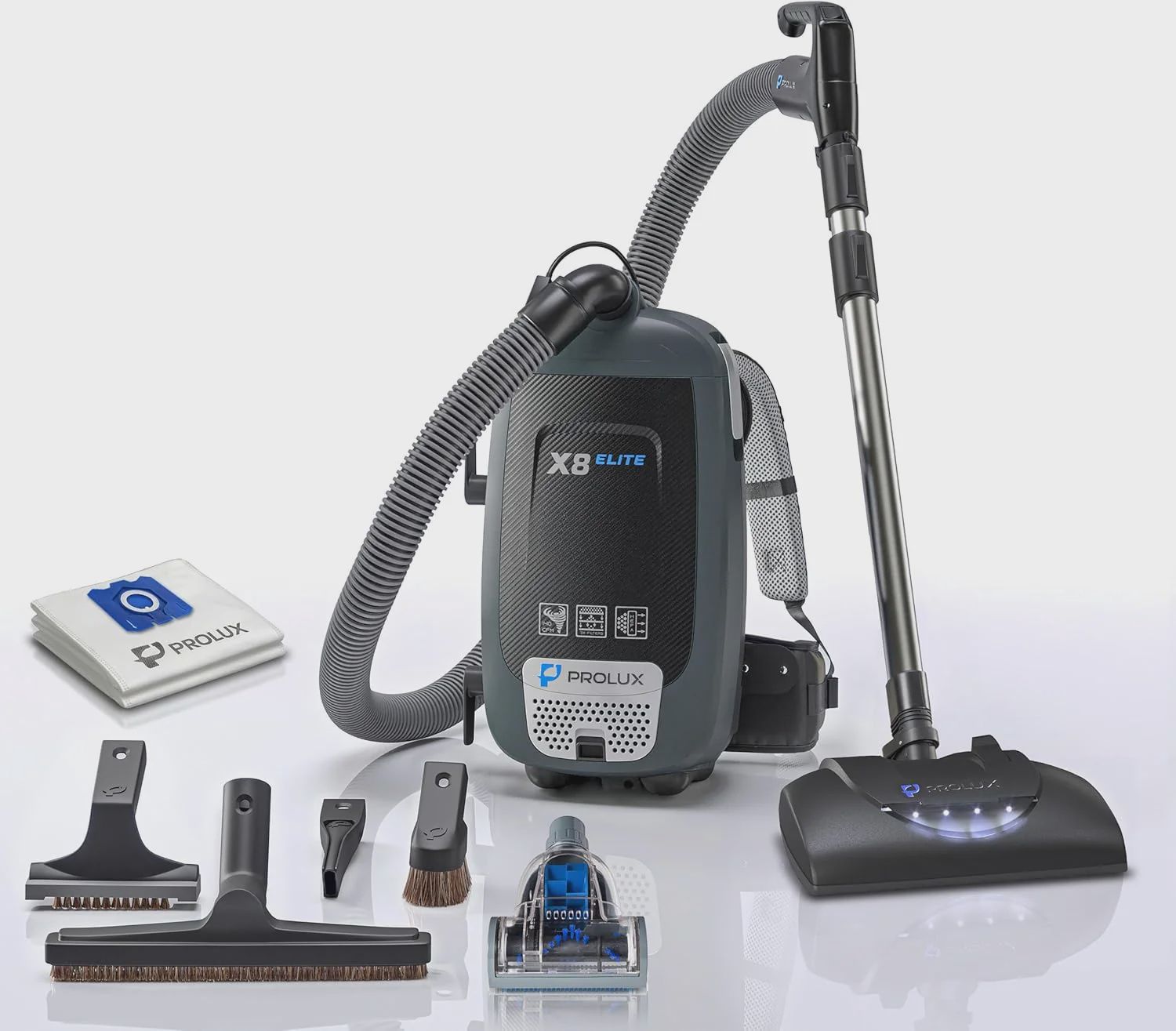 Prolux PLCX8E Backpack Vacuum Canister w/ Electric Powerhead Kit