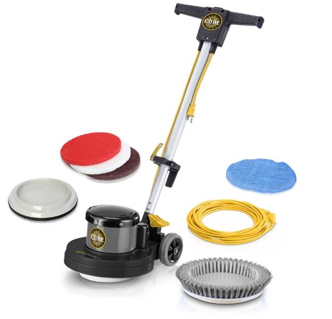 Prolux PLC13L 13" Heavy Duty Commercial Polisher Floor Buffer Machine Scrubber and 5 Pads