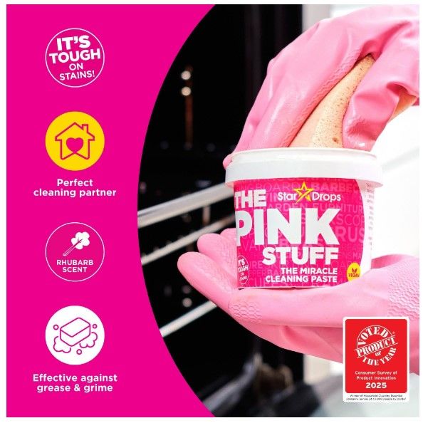 The Pink Stuff Miracle Cleaning Paste, 17.6 Oz. Tub