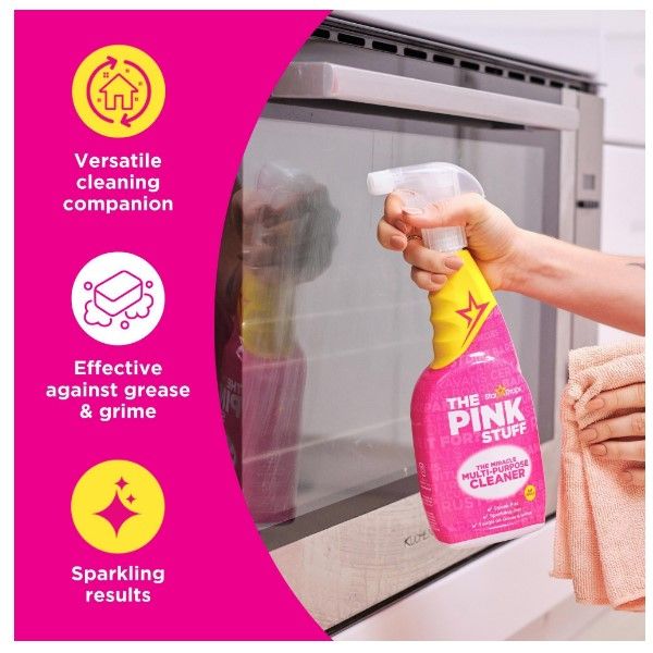 The Pink Stuff Miracle Multi-Purpose Cleaner, 25.4 Oz. Trigger Spray Bottle